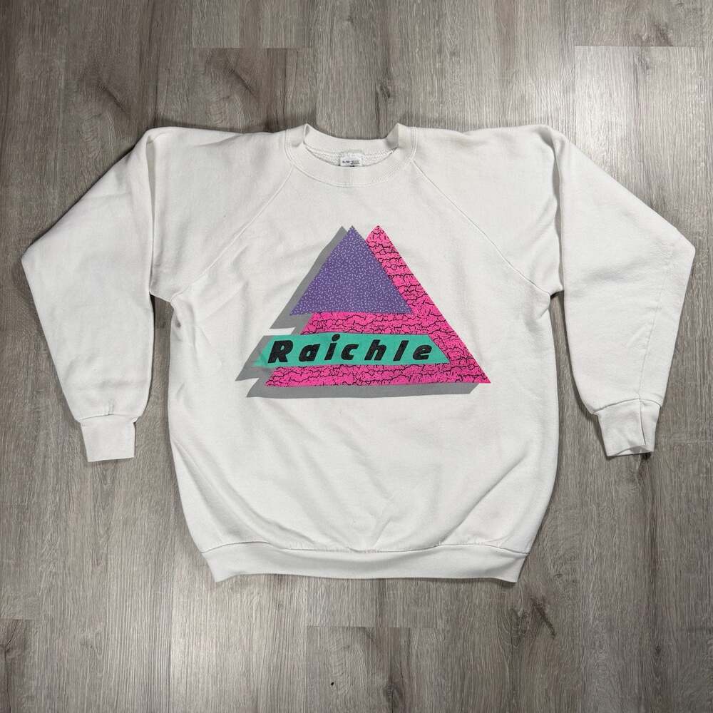 Vintage 90s Raichle Ski Graphic Crewneck Sweatshirt Fruit of the Loom XL